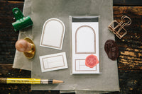 OURS Window Label Letterpress Book