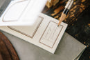 OURS Window Label Letterpress Book