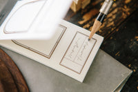 OURS Window Label Letterpress Book