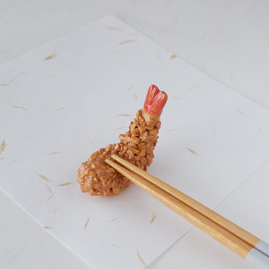 Ceramic Ebi Fry Chopstick Rest