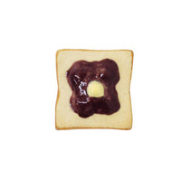 Ogura toast ceramic chopstick rest, top view
