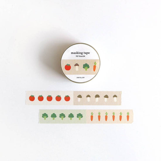 Suatelier design - Vegetable Themed Washi Tape