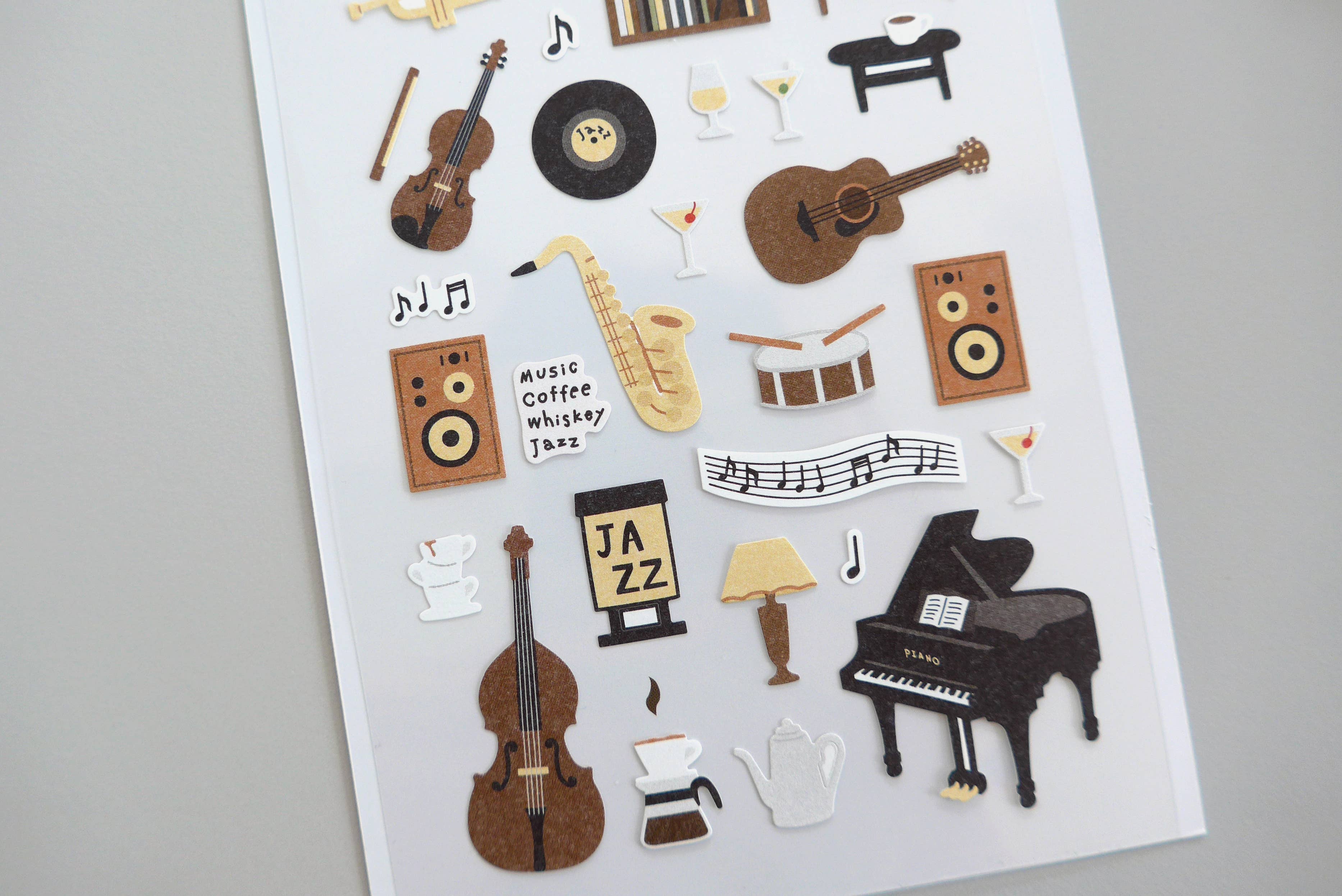 Suatelier design - Jazz cafe (1189) Sticker Sheet