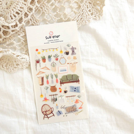 Suatelier design - Home Sweet Home Sticker Sheet
