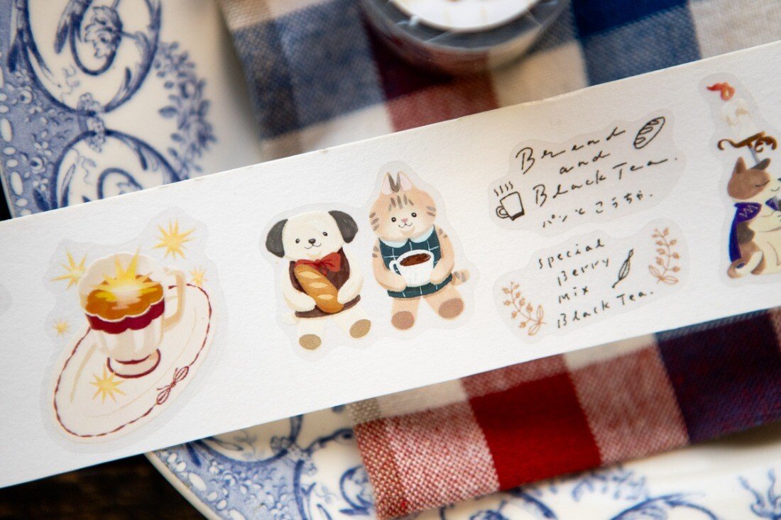 OURS Tea Room Sleeping Cat PET tape, photo 2