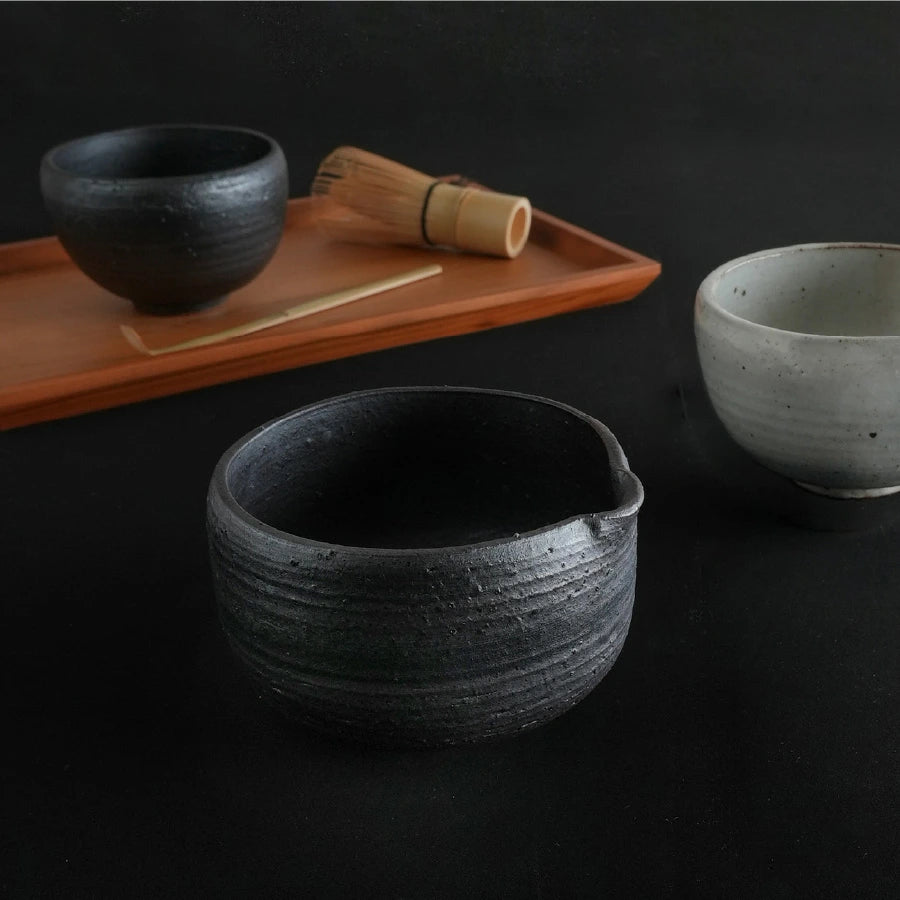 SALIU - Hyozan Kiln Katakuchi Matcha Bowl