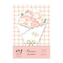 Furukawa Paper -  Bouquet Die-cut Letter Set - Fluffy Sakura