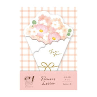 Furukawa Paper -  Bouquet Die-cut Letter Set - Fluffy Sakura
