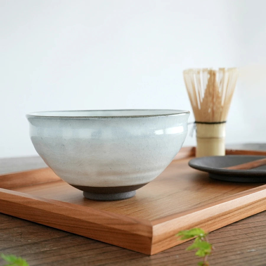 SALIU Tanzangama Kohiki Matcha Bowl (White)